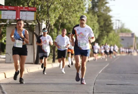 Las calles de Guaymallén fueron invadidas por los runners.