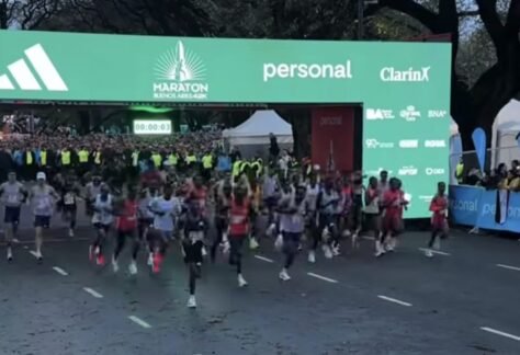 Largada de la Maratón de Buenos Aires.