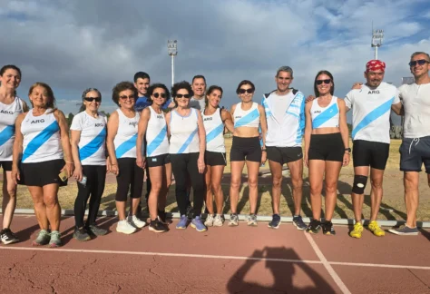 Parte de la delegación mendocina que participará en el Sudamericano Máster.