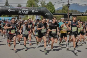 Largada de los 21 km del Asics K42.