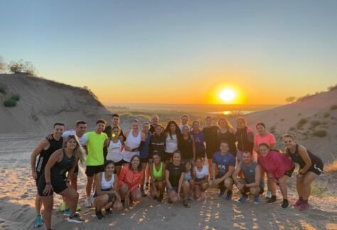 El Team Proactive en las dunas de El Carrizal.