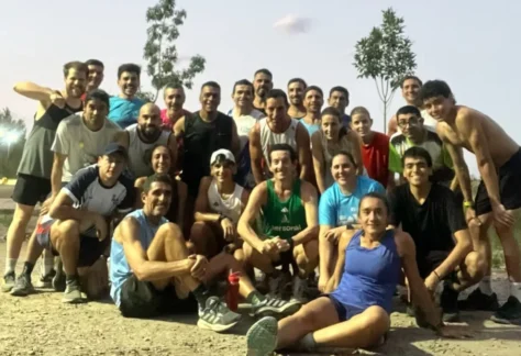 Parte del staff del Diente Running Team.