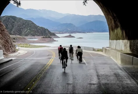 Una de las postales que ofrecerá el Gran Fondo de Mendoza.