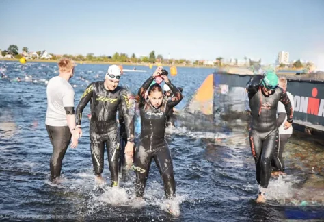 Ángela Chacón en el Iron Man de Dinamarca.