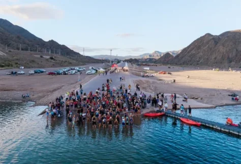 Largada Triatlón Cordillerano.