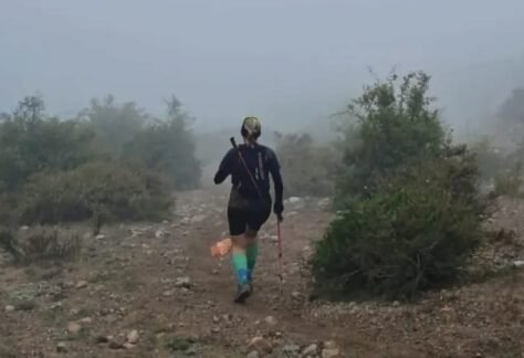 El trail se desarrolló, en parte, con niebla.