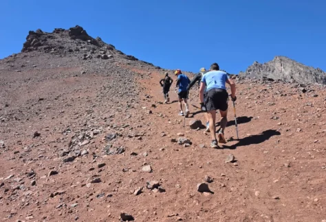 Última trepada del Km Vertical de Los Andes.