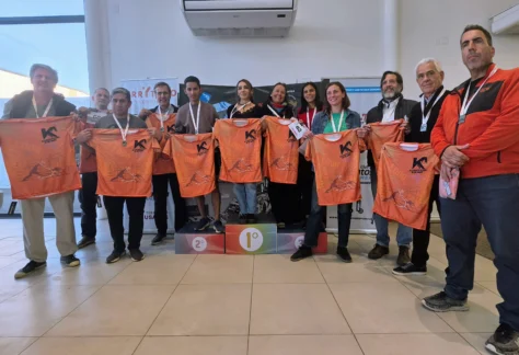 Entrega de premios a los ganadores del Km Vertical de Los Andes.