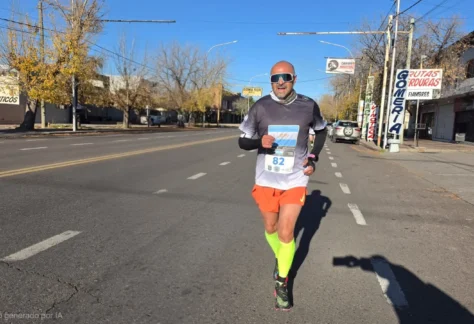 Mario Puente excombatiente Malvinas running Mendoza Corre