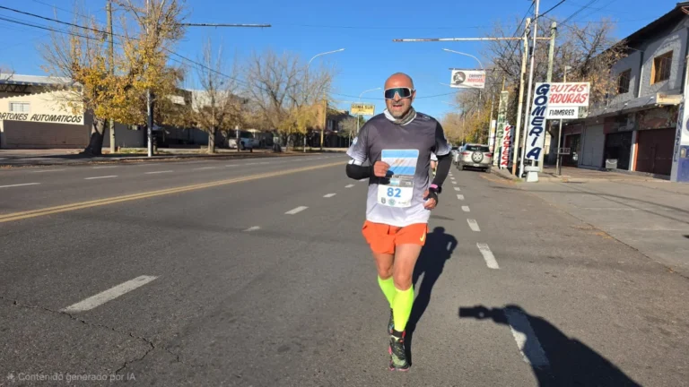 Mario Puente excombatiente Malvinas running Mendoza Corre