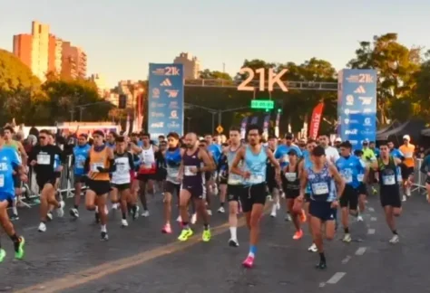 Largada. Foto: gentileza de Media Maratón de Rosario.