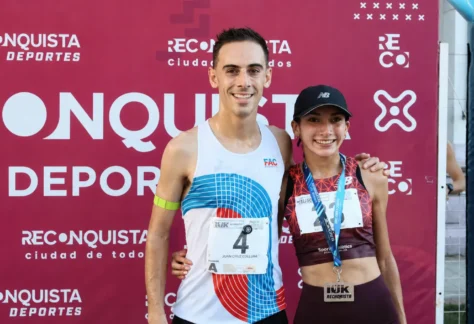Nahuel Di Leva y Lucía Juárez.