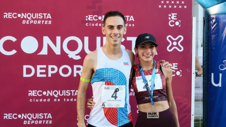 Nahuel Di Leva y Lucía Juárez.