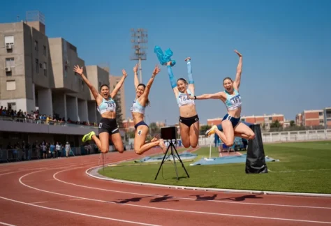 Posta femenina 4x100 que participó en el Iberoamericano Lima 2026.
