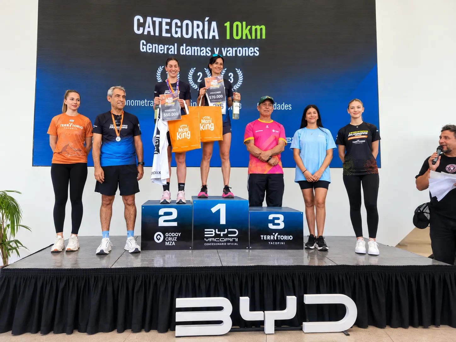 Podio femenino 5K