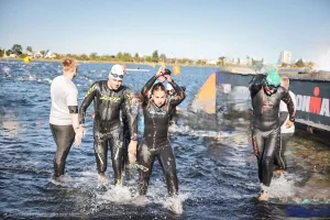 Ángela Chacón en el Iron Man de Dinamarca.