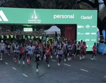 Largada de la Maratón de Buenos Aires.