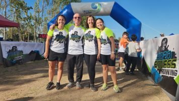 Familia Solidaria. Los Rugoso, propietarios del gym Hidrofitness, organizaron la carrera, que no tuvo fallas.